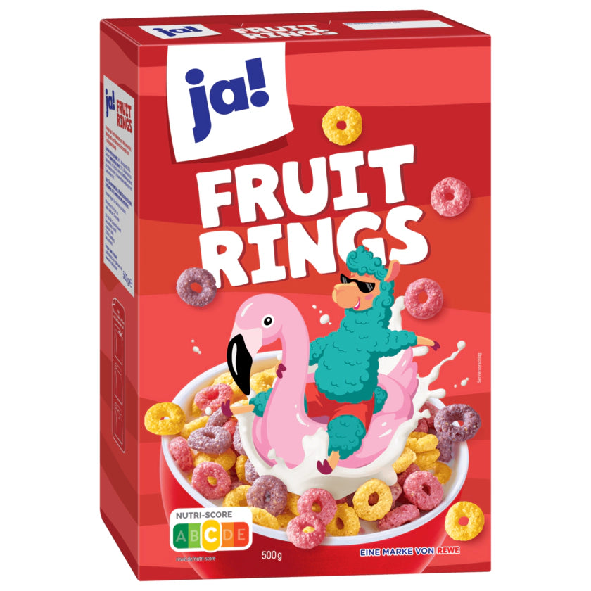JA! - CEREALI FRUIT RINGS 500g