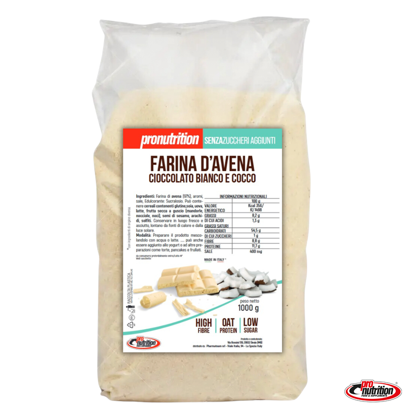 PRO NUTRITION - FARINA D'AVENA AROMATIZZATA 1kg