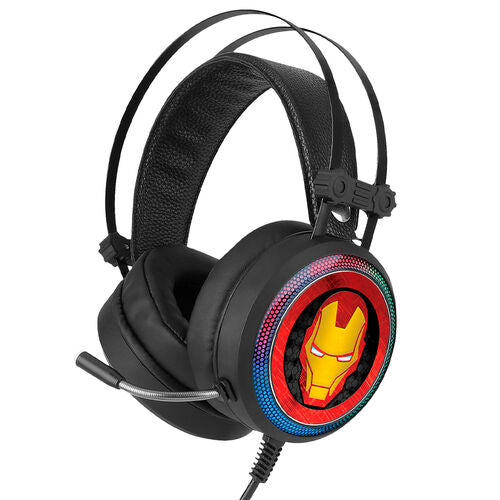 CUFFIE - MARVEL IRON MAN LED GAMING HEADPHONES-American Fitness 2.0
