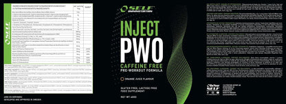 SELF - INJECT PWO NO CAFFEINE 400gr