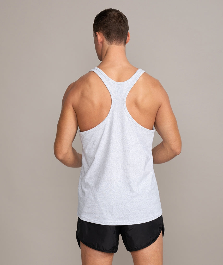GOLD'S GYM - MUSCLE JOE STRINGER - LIGHT GREY MELANGE