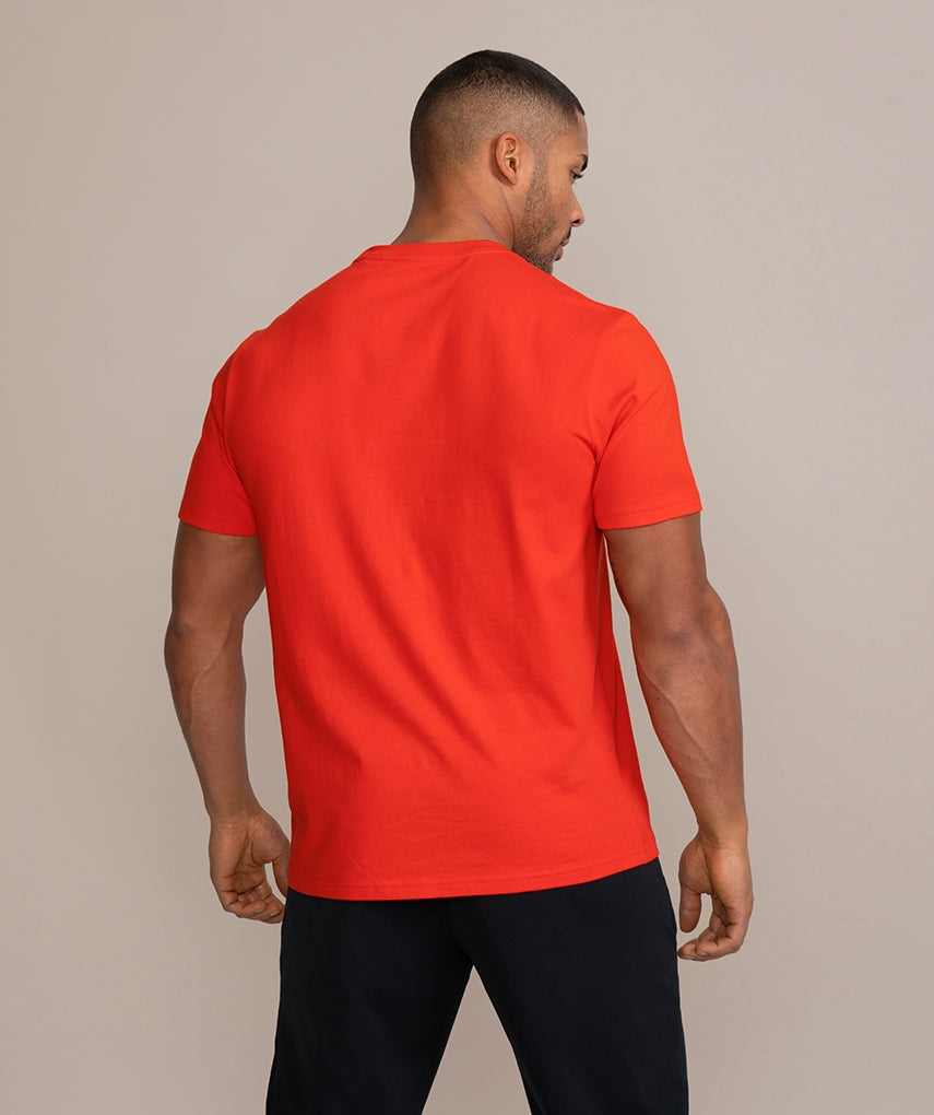 GOLD'S GYM - CLASSIC JOE CREW NECK TEE - RED