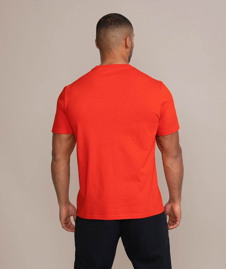 GOLD'S GYM - MUSCLE JOE CREW NECK TEE - RED