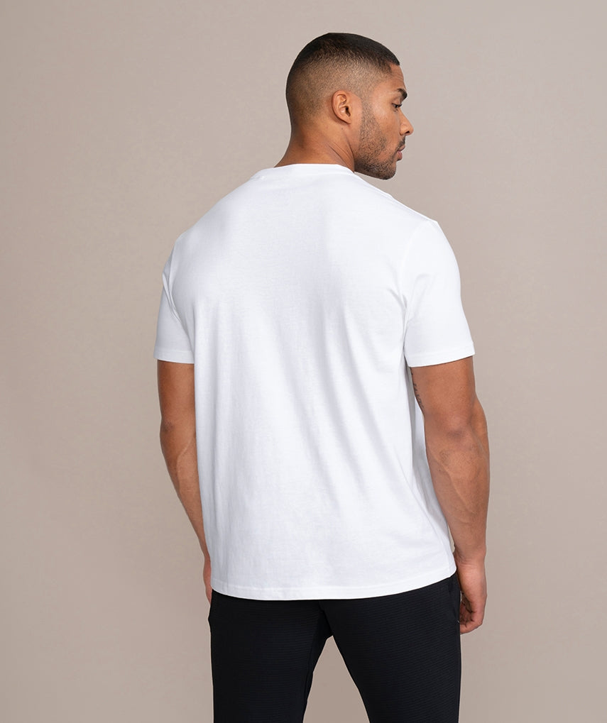 GOLD'S GYM - MUSCLE JOE CREW NECK TEE - WHITE