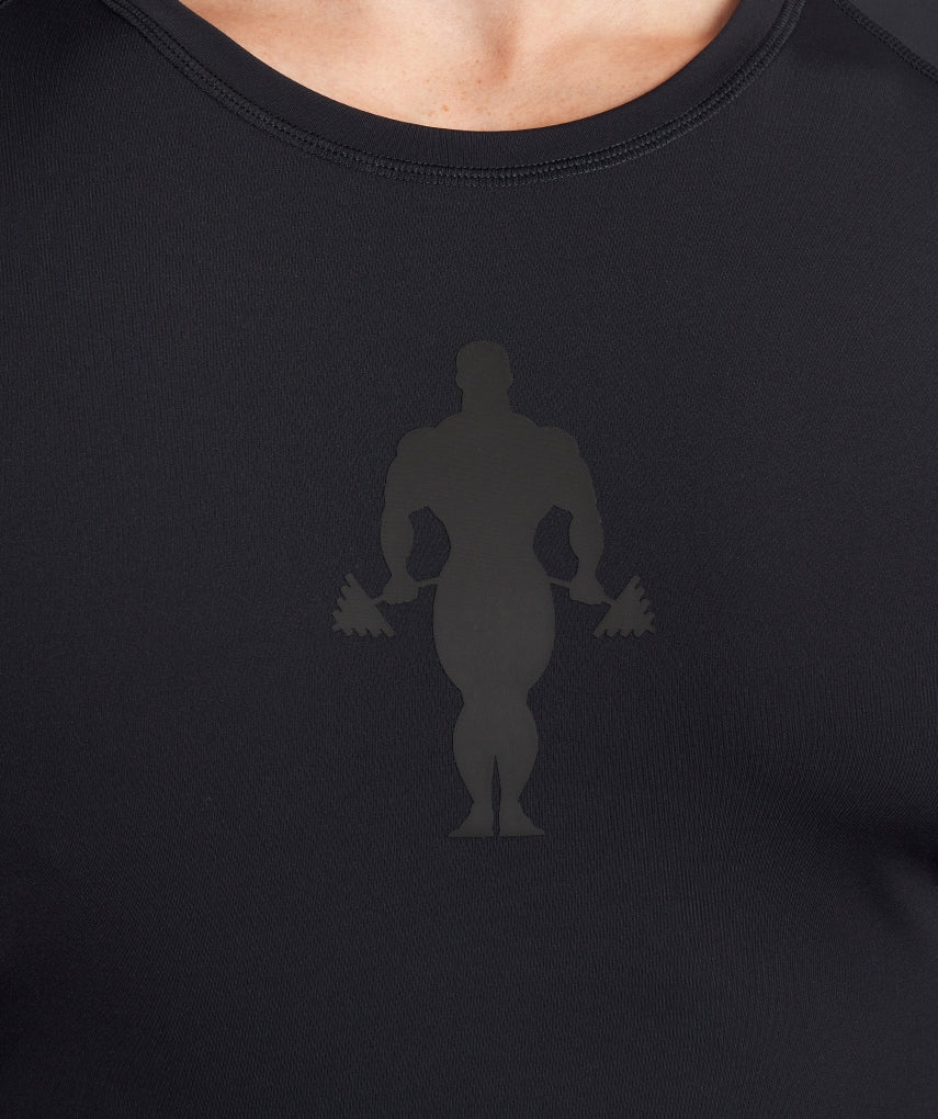 GOLD'S GYM - T-SHIRT TRAINING FITTED ROB - BLACK