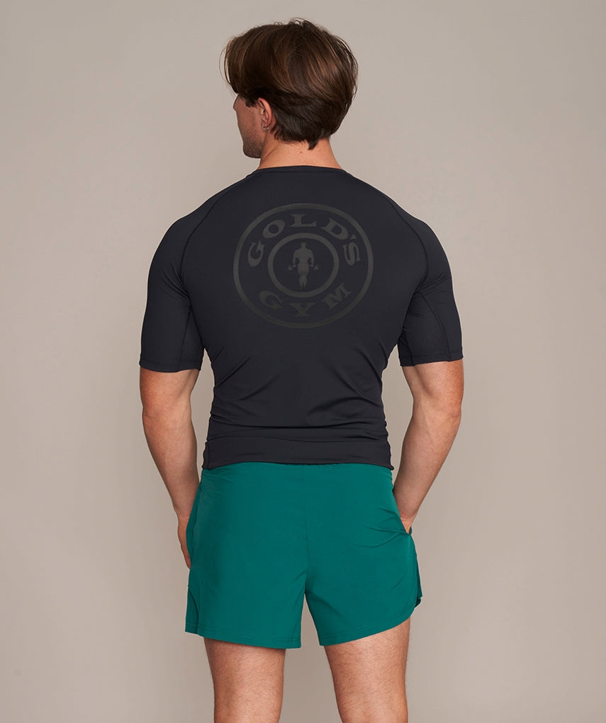 GOLD'S GYM - T-SHIRT TRAINING FITTED ROB - BLACK