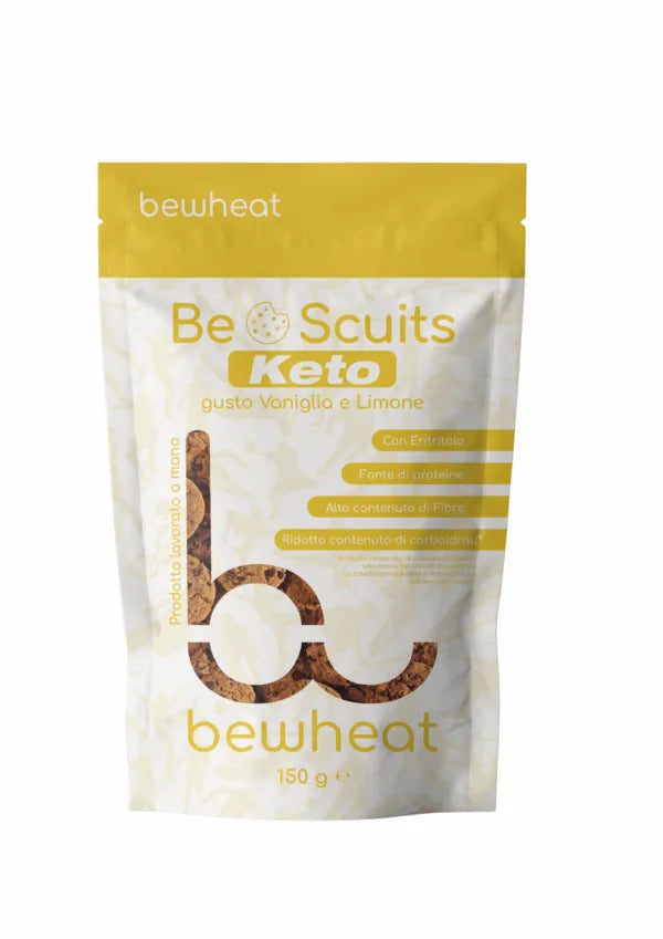 BE WHEAT BESCUITS VANIGLIA E LIMONE 150 G.