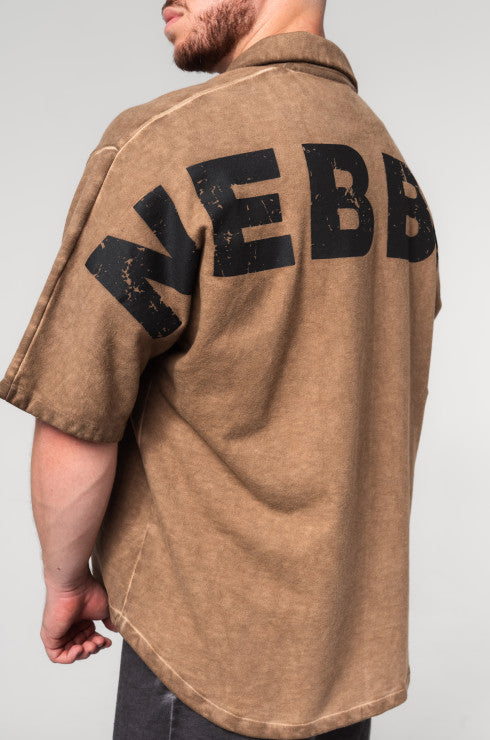 NEBBIA - WASHED-OFF OVERSIZED SHIRT 90'S THROWBACK 347