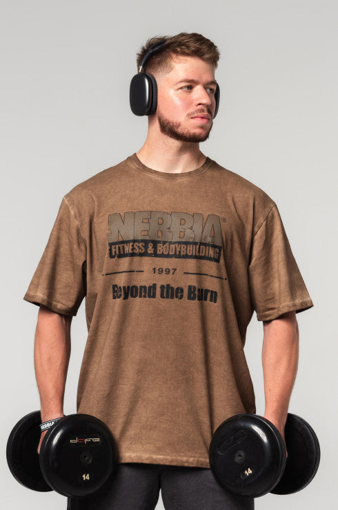 NEBBIA - WASHED-OFF OVERSIZED T-SHIRT HERITAGE 355