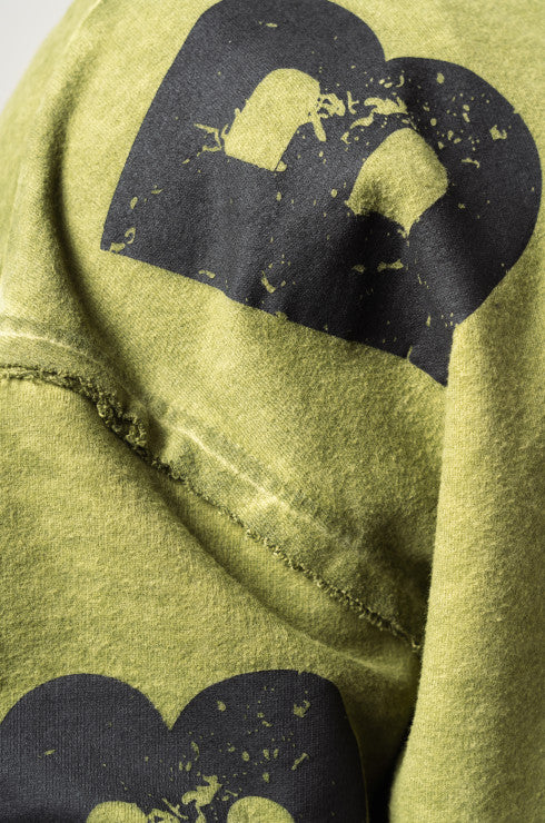 NEBBIA - WASHED-OFF OVERSIZED PULLOVER HOODIE NO BS 371
