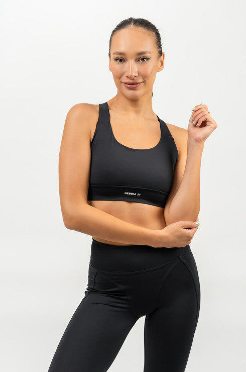 NEBBIA - MEDIUM-SUPPORT RACERBACK SPORTS BRA AGILE 471
