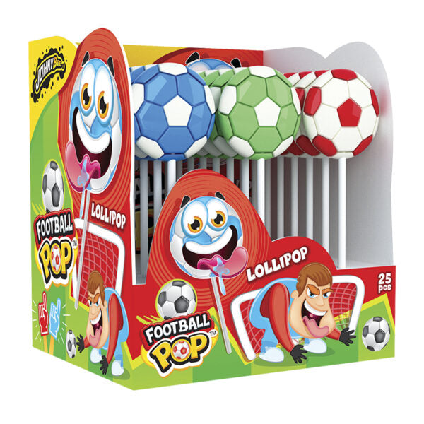 JOHNY BEE - FOOTBALL POP LOLLIPOP 30g