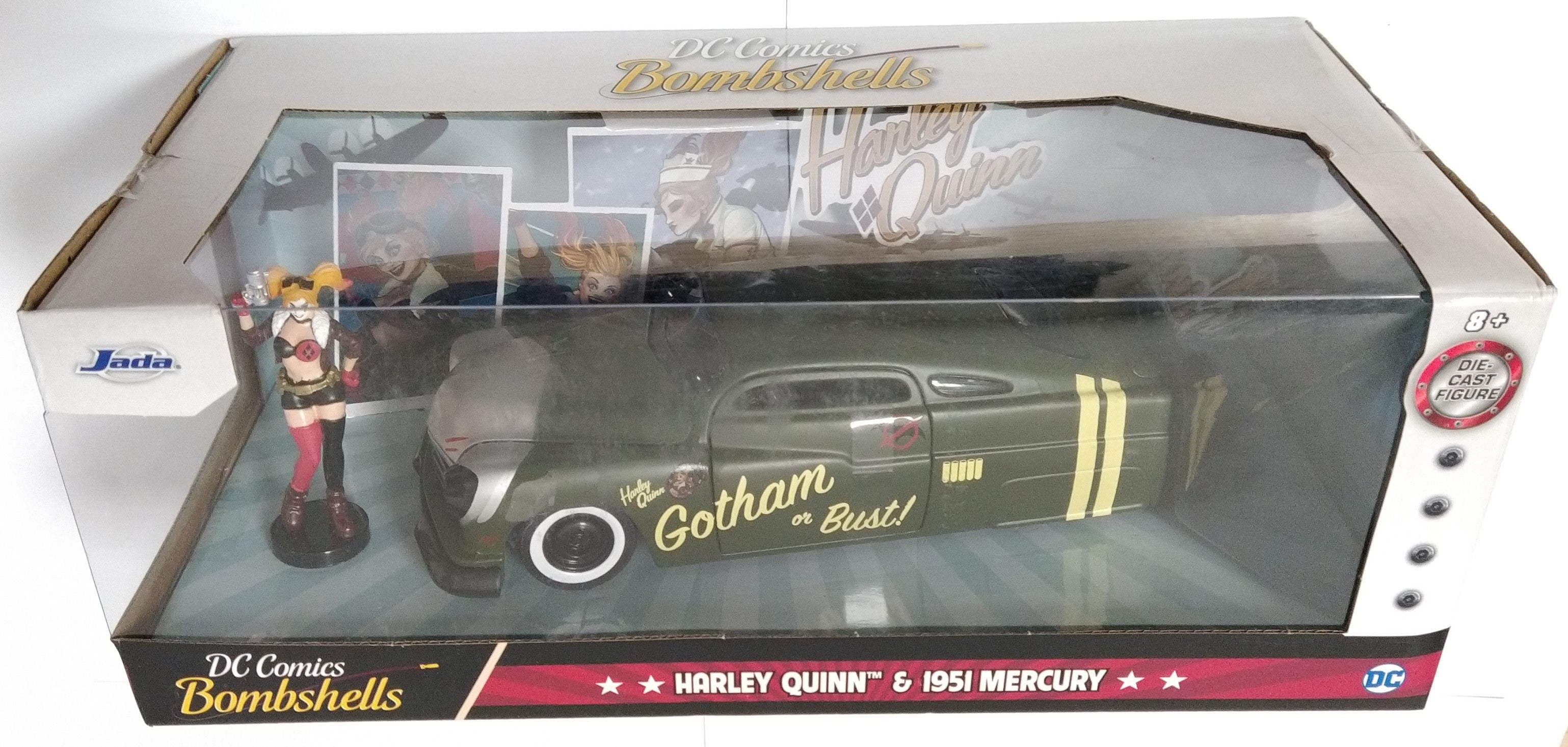 FIGURE - DC BOMBSHELLS HARLEY QUINN CAR-American Fitness 2.0