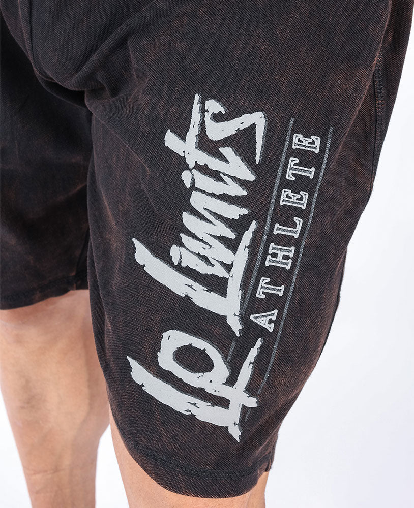LEGAL POWER - LPLIMITS STONEWASHED JERSEY PIQUE SHORTS