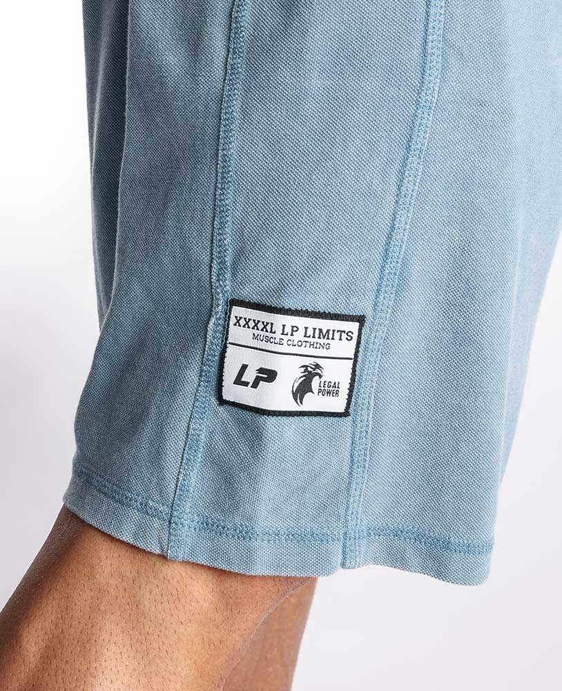 LEGAL POWER - LPLIMITS STONEWASHED JERSEY PIQUE SHORTS