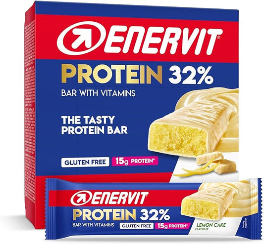 ENERVIT - PROTEIN BAR 32% BOX 30 PEZZI (LEMON CAKE)