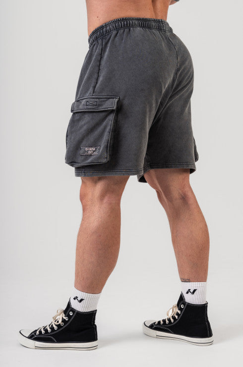NEBBIA - WASHED LOOSE FIT CARGO SHORTS LEGACY 787