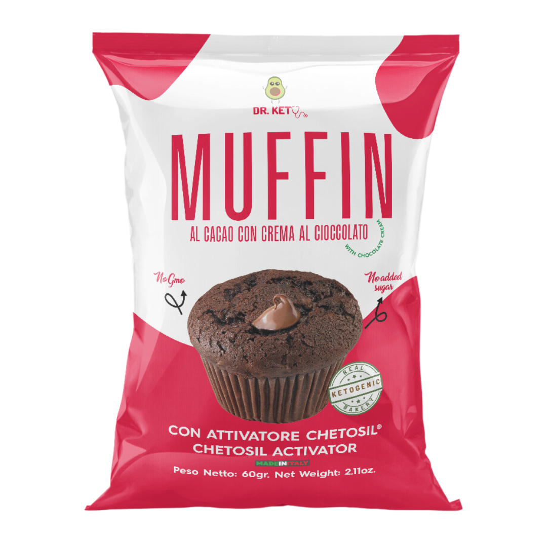 DR. KETO - MUFFIN - AL CACAO CON CREMA AL CIOCCOLATO-American Fitness 2.0