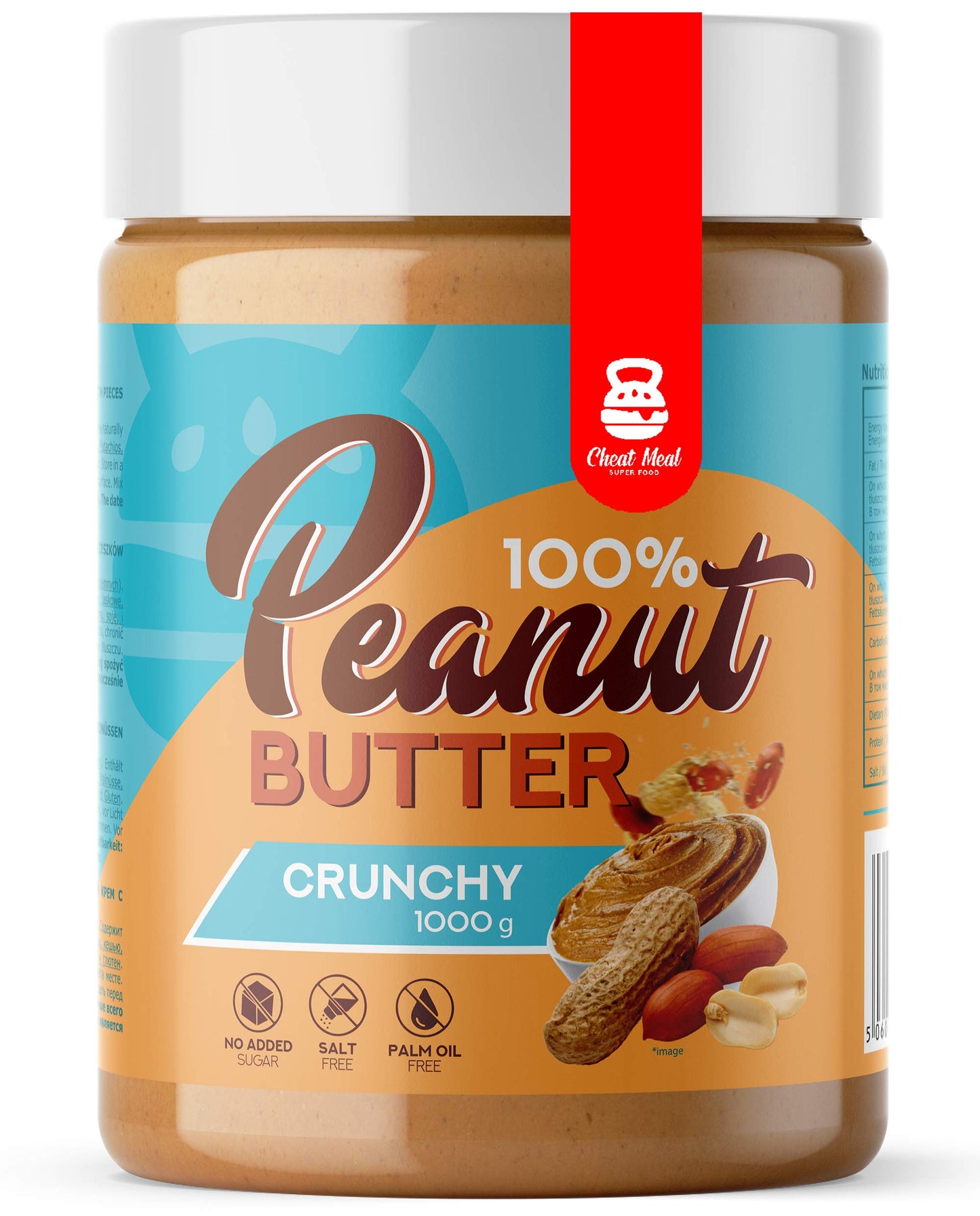 CHEAT MEAL - PEANUT BUTTER CRUNCHY 100% 1kg