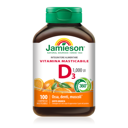 JAMIESON - VITAMINA D3 MASTICABILE 100cps