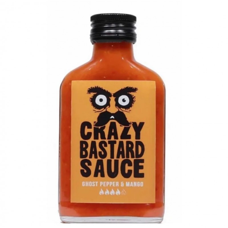 CRAZY BASTARD SAUCE - GHOST PEPPER & MANGO 100ml-American Fitness 2.0