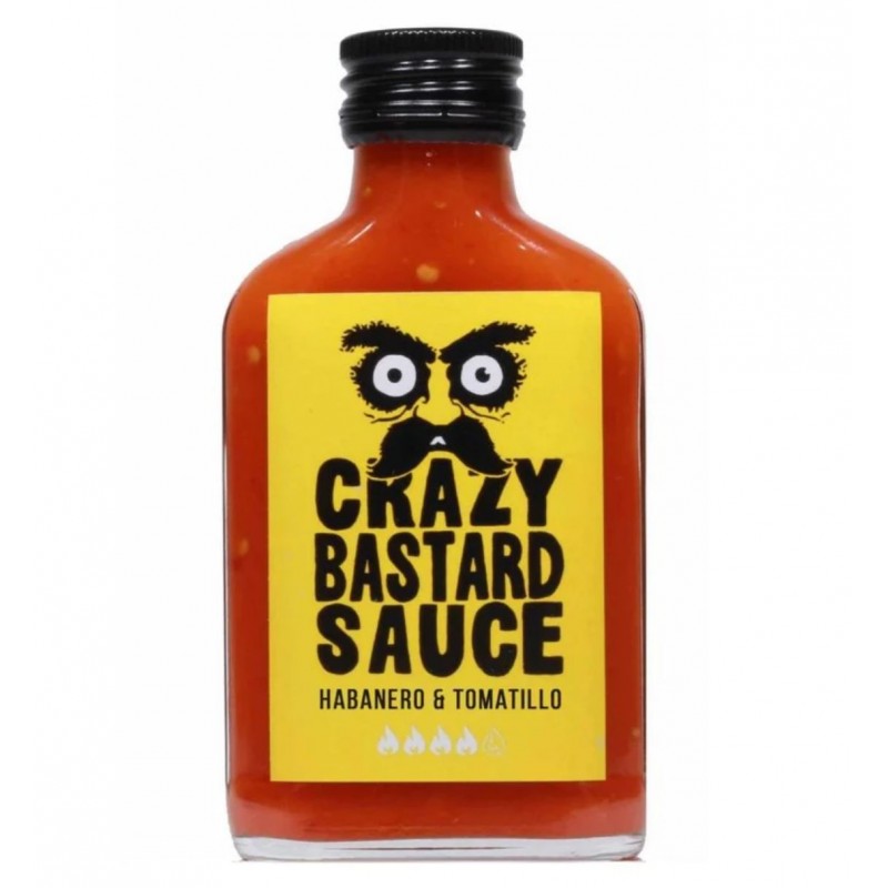 CRAZY BASTARD SAUCE - HABANERO & TOMATILLO 100ml-American Fitness 2.0