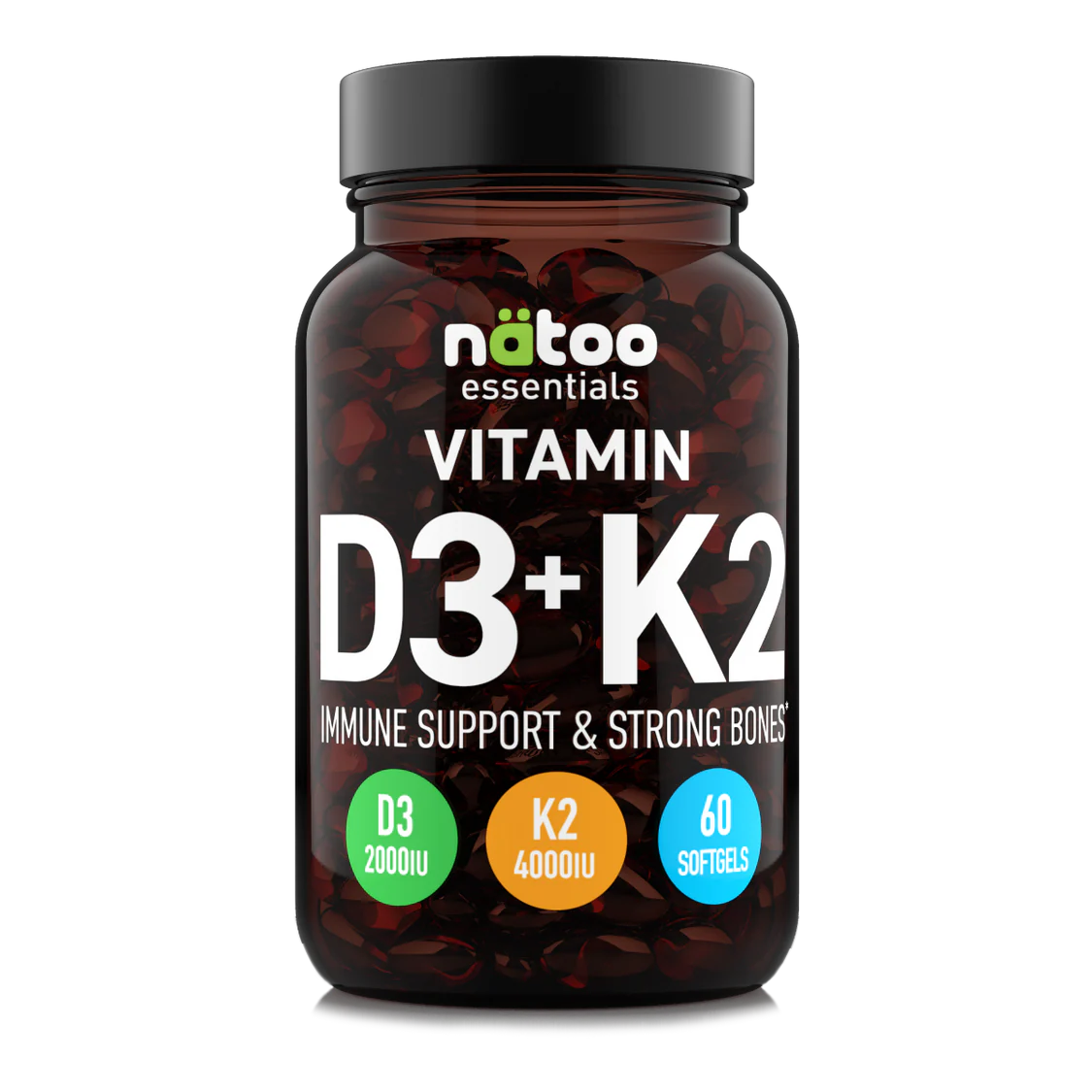 NATOO - VITAMIN D3+K2 60cps