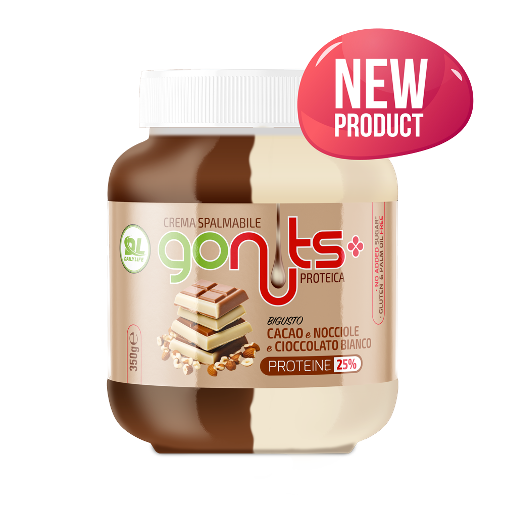 DAILY LIFE - GONUTS! CACAO NOCCIOLE E CIOCCOLATO BIANCO 350g