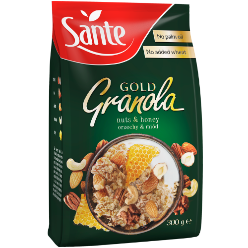 SANTE - GRANOLA GOLD CON FRUTTA SECCA E MIELE 350g