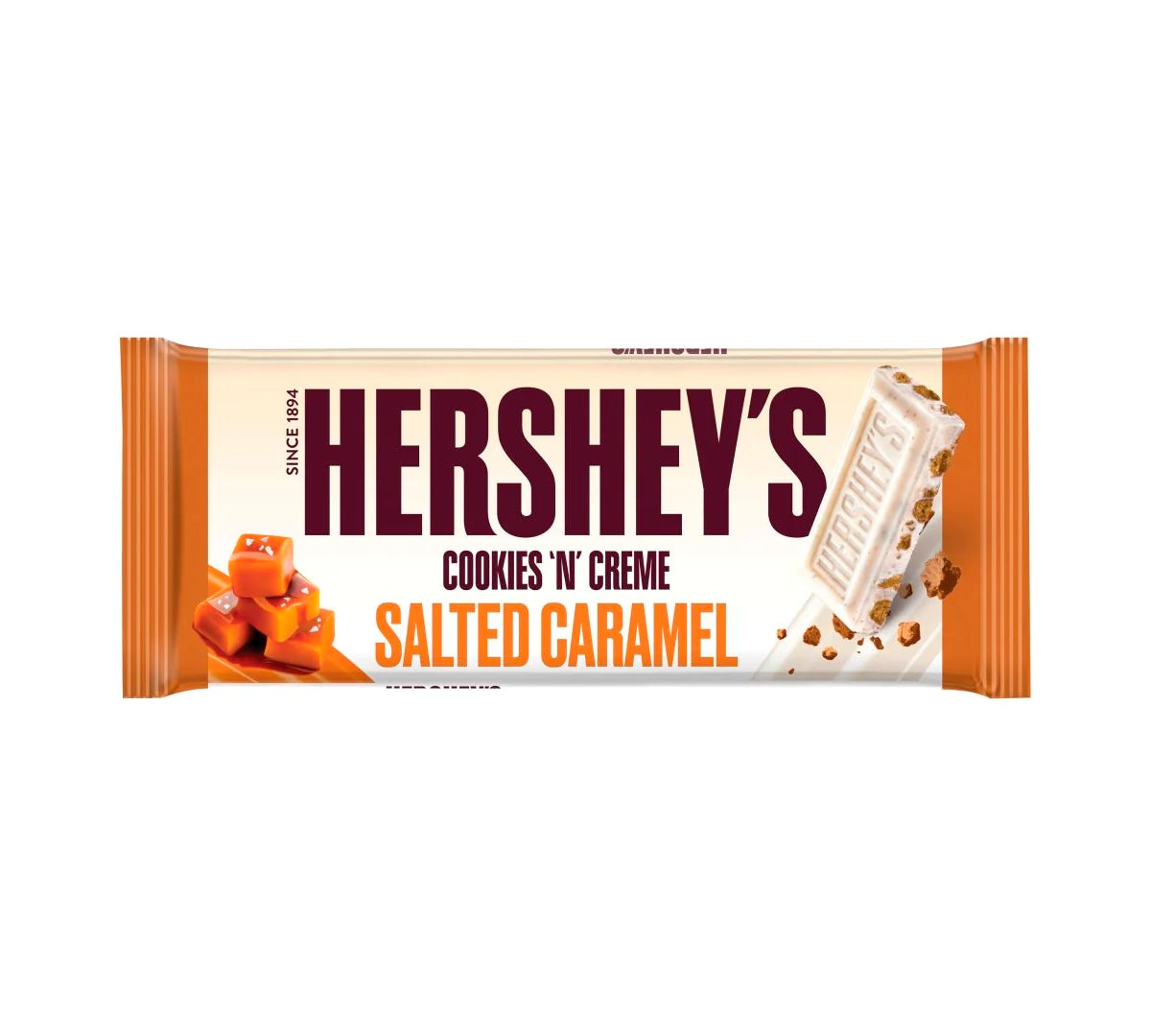 HERSHEY'S - SALTED CARAMEL CHOCOLATE TAB 90g