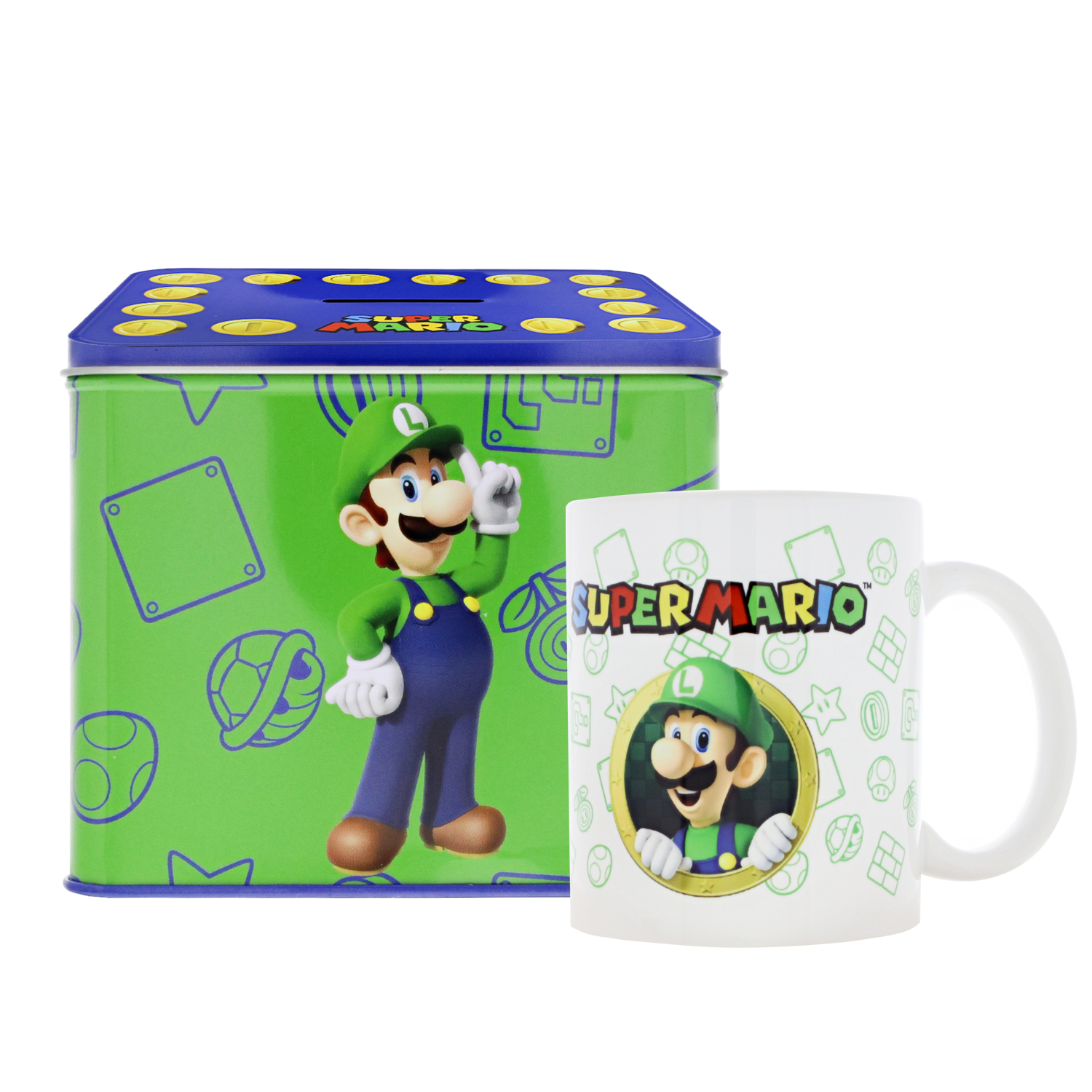 TAZZA - NINTENDO LUIGI+SALVADANAIO