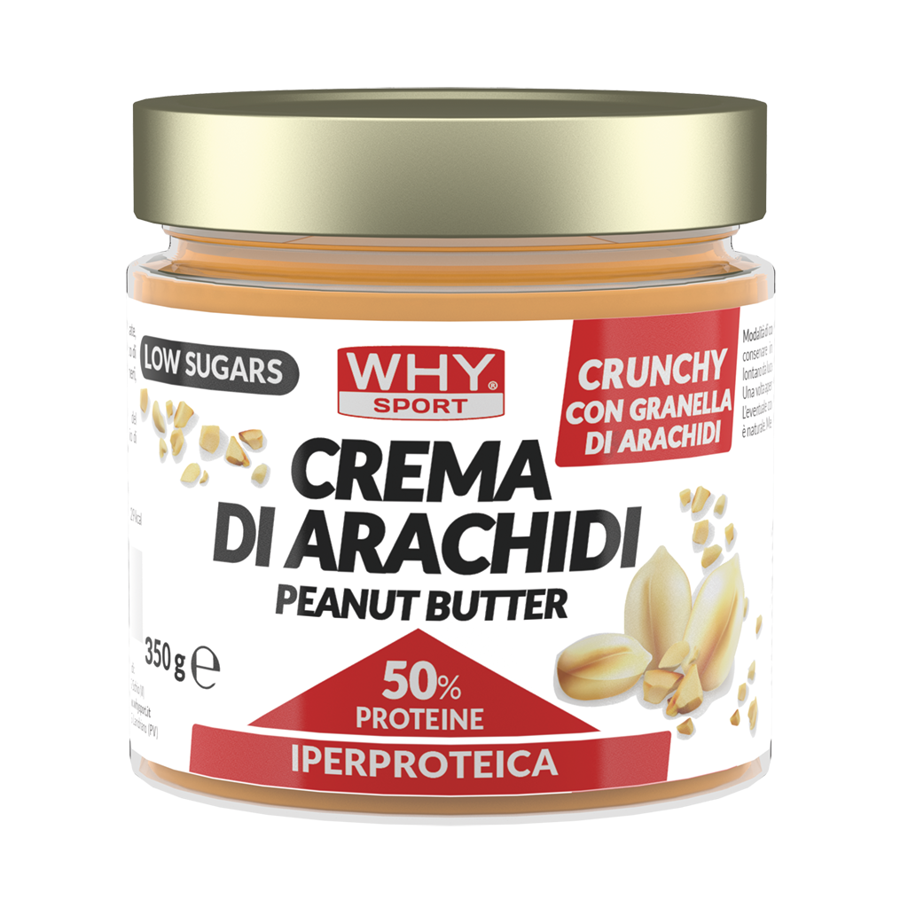 WHY SPORT - BURRO DI ARACHIDI IPERPROTEICO 350g