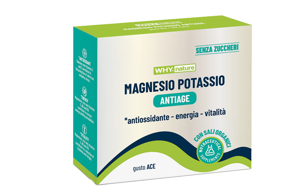 WHY NATURE - MAGNESIO POTASSIO ANTIAGE 10 bustine 50gr