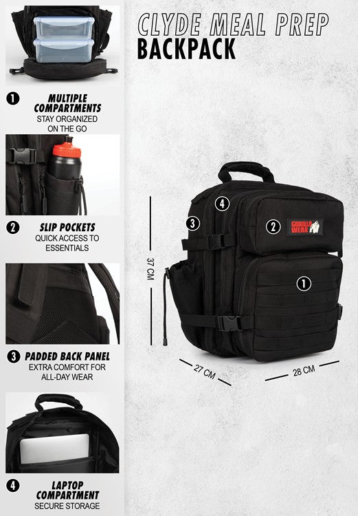 GORILLA - CLYDE MEAL PREP BACKPACK