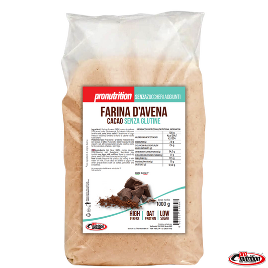 PRO NUTRITION - FARINA D'AVENA CACAO SENZA GLUTINE 1kg