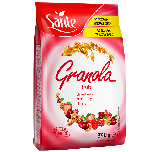 SANTE - GRANOLA CON FRUTTI ROSSI 350g