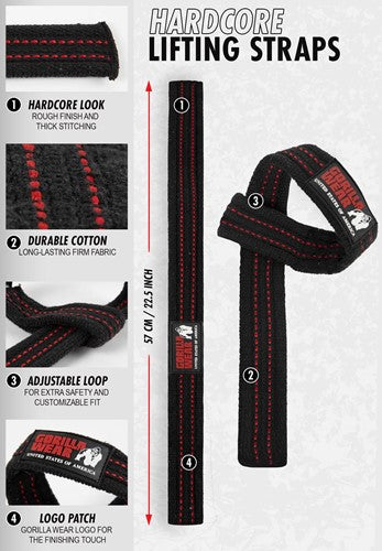 GORILLA - HARDCORE LIFTING STRAPS