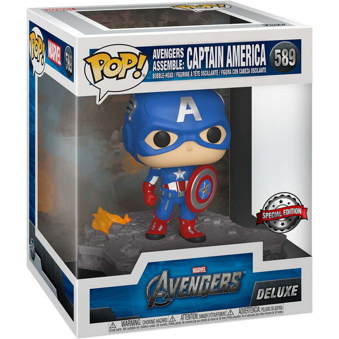 POP FIGURE - MARVEL AVENGERS CAPITAN AMERICA ASSEMBLE EXCLUSIVE