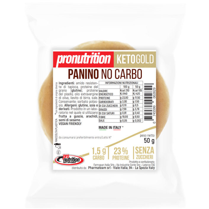 PRO NUTRITION - PANINO KETO NO CARBO 50g