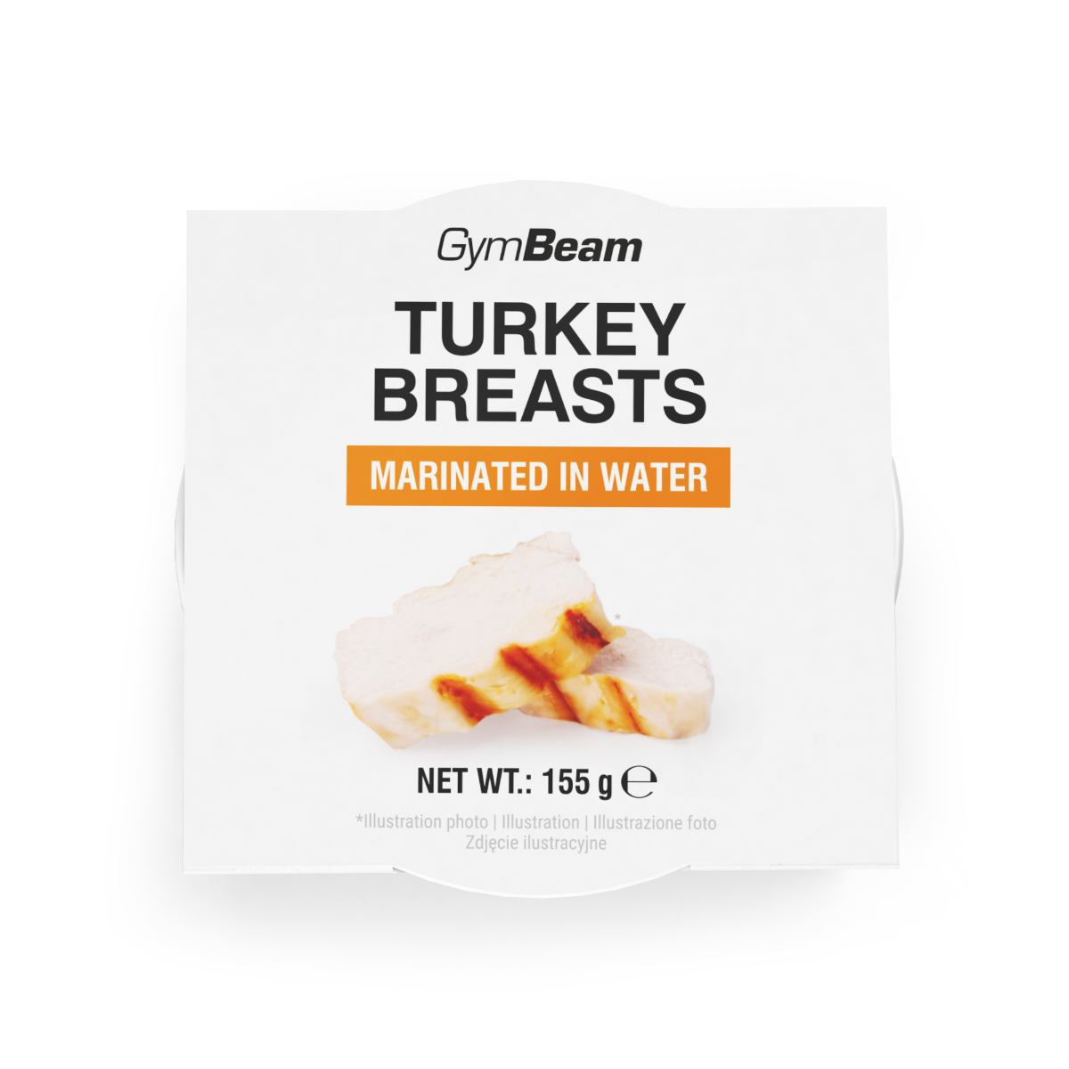 GYMBEAM-PETTO DI TACCHINO MARINATO IN ACQUA 155G.