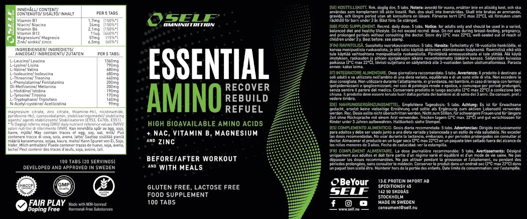 SELF - ESSENTIAL AMINO 100cps