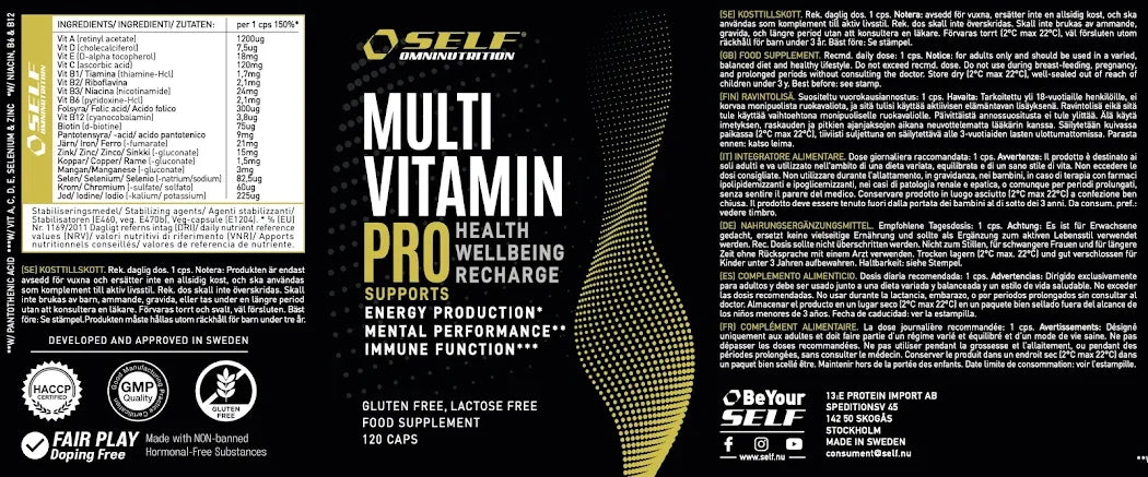 SELF - MULTIVITAMIN PRO 120cps