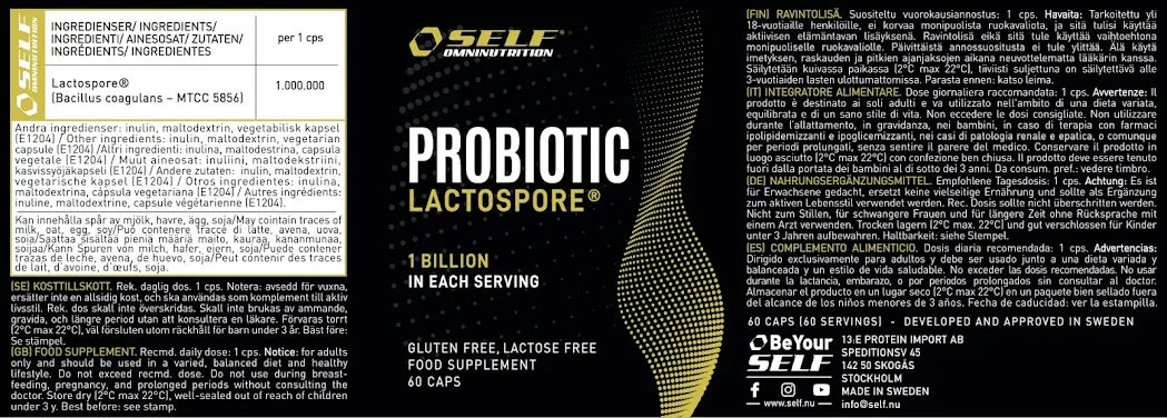 SELF - PROBIOTIC LACTOSPORE 60cps