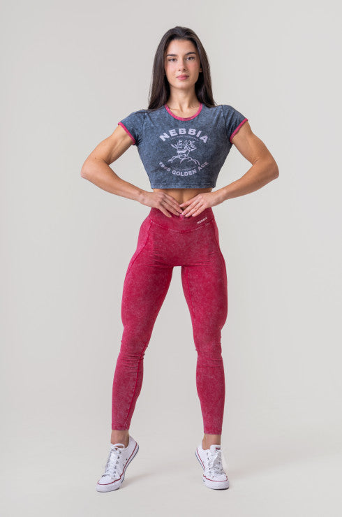 NEBBIA - WASHED HIGH WAISTED LEGGINGS LEGACY 777